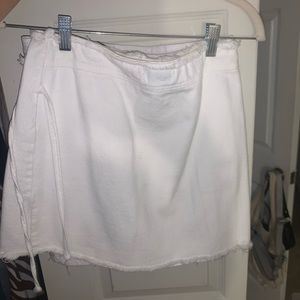 Cotton on white tie skirt